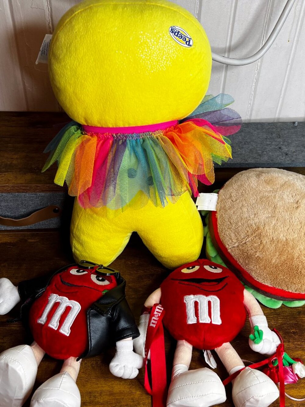 Build A Bear Peeps Yellow Bunny Tutu BMI Cheeseburger Bear M&M 2003 Plushes